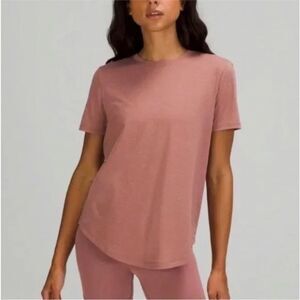 Lululemon Love Tee Crew Neck in Spiced Chai & White Speckled Size 8